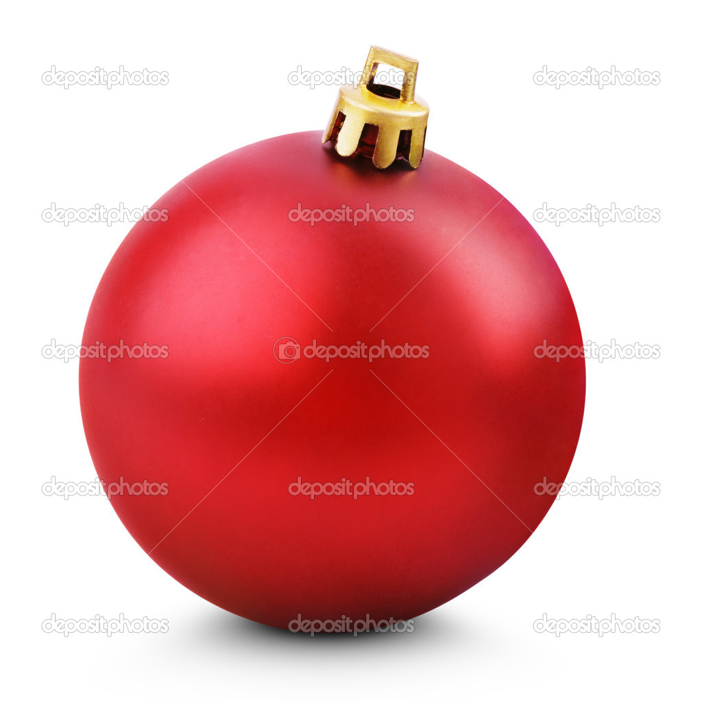 Red christmas ball