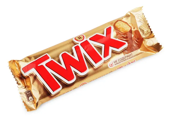 Twix csokoládé cukorkát — Stock Fotó