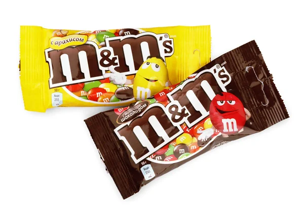 M & stránka mléčné čokoládové bonbony — Stock fotografie