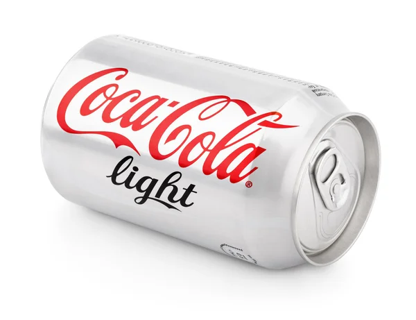 Aluminum can of Coca-Cola Light — Stock Photo, Image