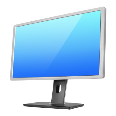 profesyonel bilgisayar monitöründe beyaz