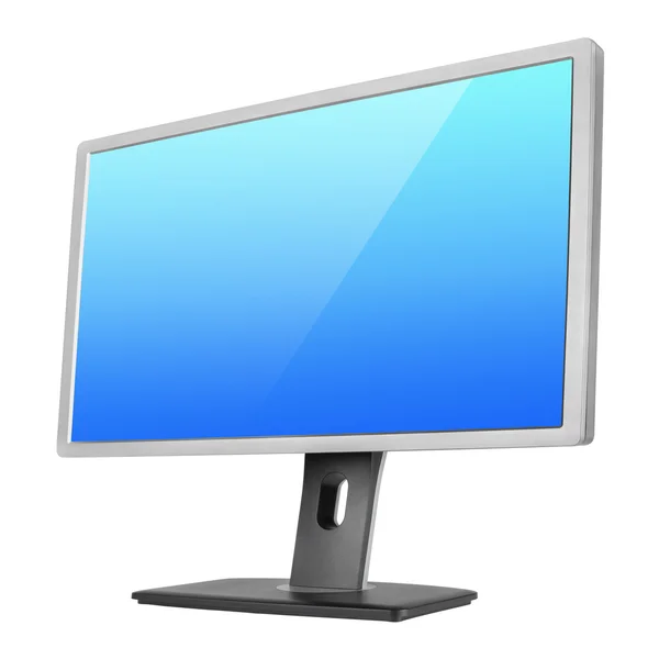 Professional computer monitor on white — Stock Photo, Image