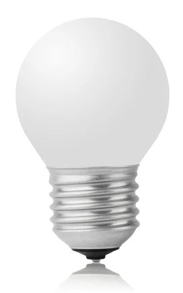 Incandescent lamp on white — Stockfoto