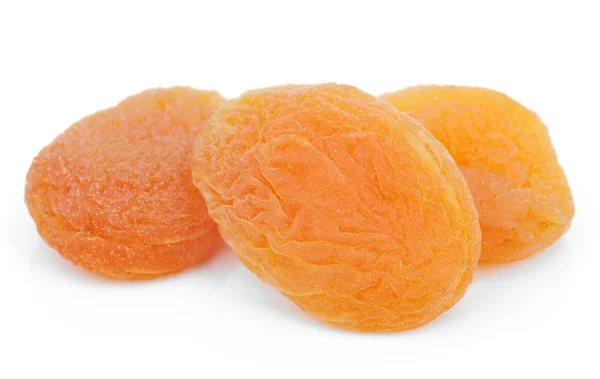 Dried apricot fruits on white — Stock Photo, Image