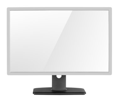 beyaz boş modern bilgisayar ekranında