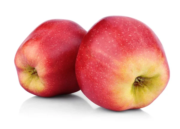 Owoce czerwone jabłko na białym tle — Zdjęcie stockowe