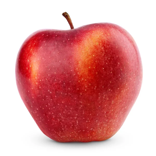 Manzana roja aislada sobre blanco — Foto de Stock