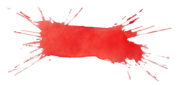 Blot of red watercolor — Stock Photo, Image