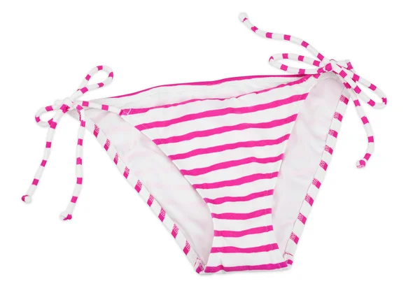 Randig rosa bikini botten — Stockfoto