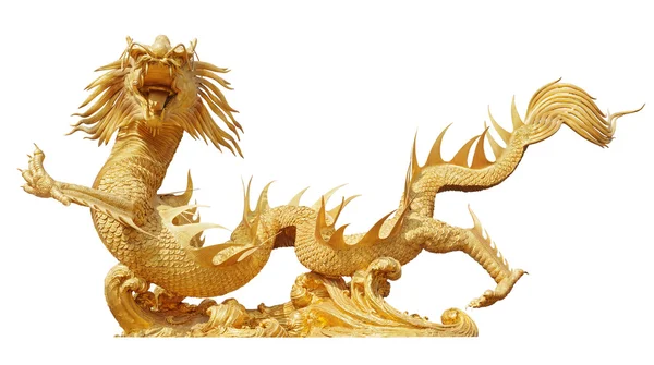 Dragón dorado chino — Foto de Stock
