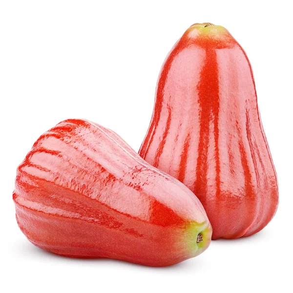 Розовые яблоки или chomphu изолированы на белом — стоковое фото