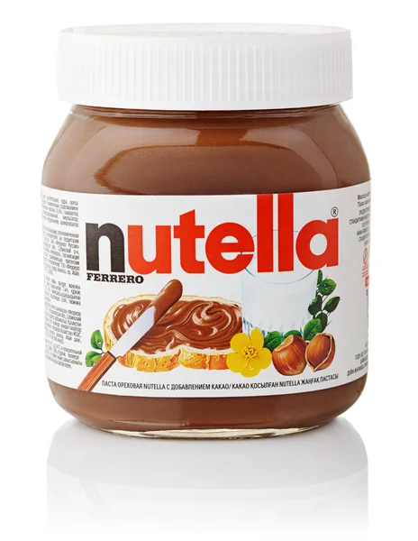 Nutella hazelnut chocolate sprea — Stok Foto