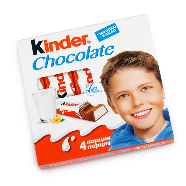 Kinder Chocolate Maxi snack made from milk Stock Editorial Photo