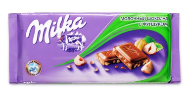 fındık ile milka sütlü çikolata bar