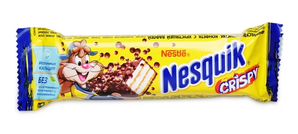 Nesquik Crispy Chocolate Candy Bar — Stock Photo, Image