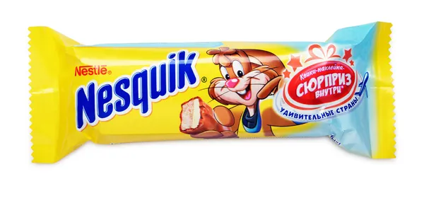 Nesquik Chocolate Candy Bar — Stock Photo, Image