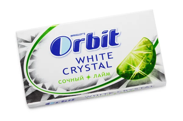 Жевательная резинка Orbit white crystal lime — стоковое фото