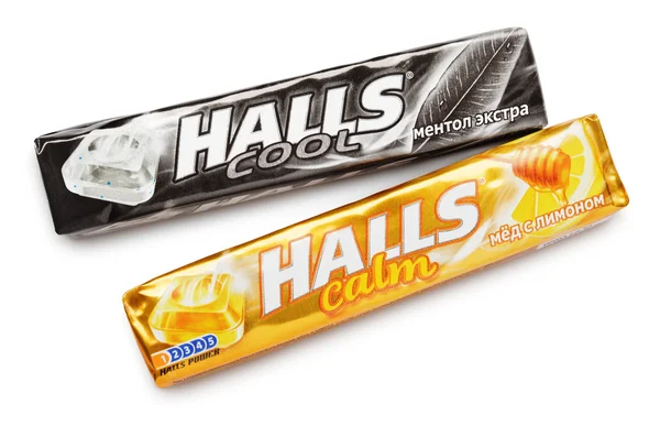 Mentholated cough drop Halls — Stock Photo, Image