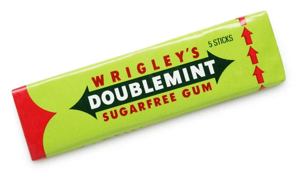 Wrigley's Doublemint sugarfree chewing gum — Stock Photo, Image