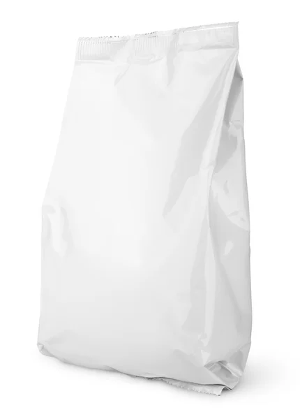 Blanco en blanco paquete de bolsa de bocadillo — Foto de Stock