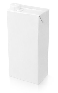 Boş beyaz karton paket