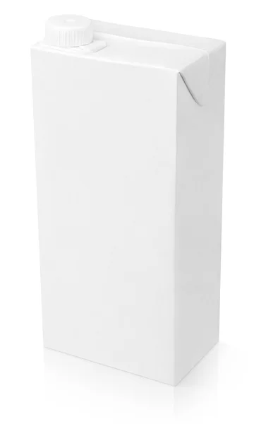 Blank white carton package — Stock Photo, Image