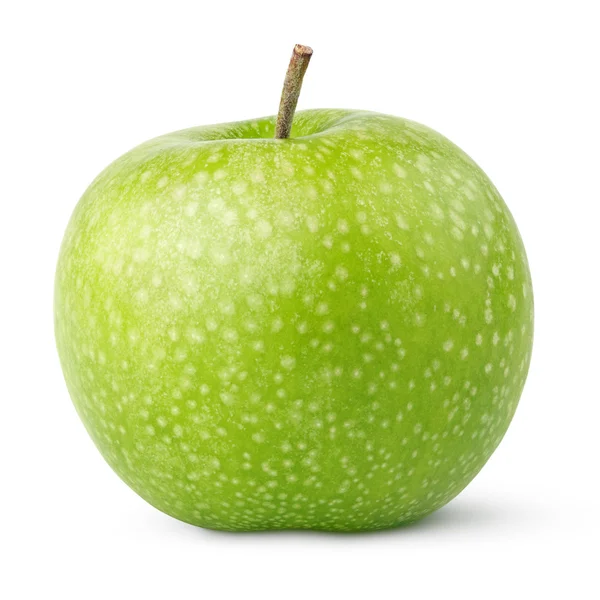 Yeşil elma beyaz izole — Stok fotoğraf