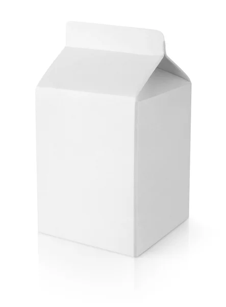 White blank milk carton package — Stock Photo, Image