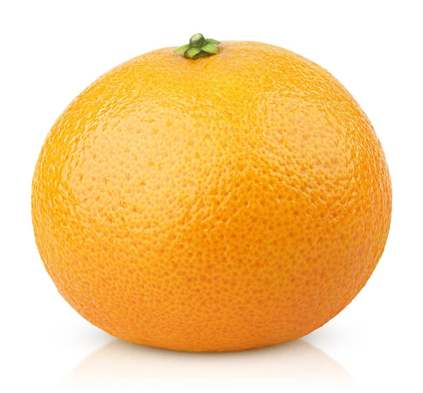 Mandarin orange frukt (tangerine) isolerad på vit — Stockfoto