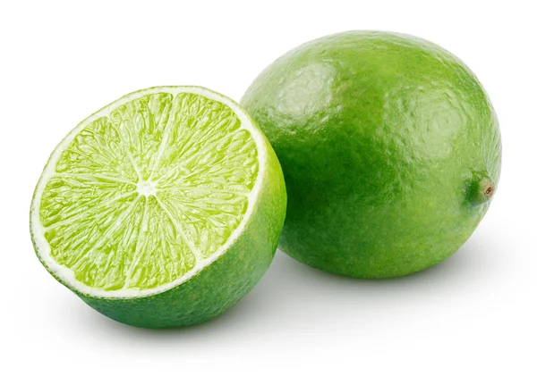 Färsk lime citrusfrukter med skiva — Stockfoto