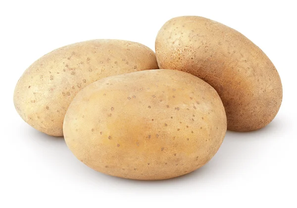 Pommes de terre isolées sur blanc — Photo
