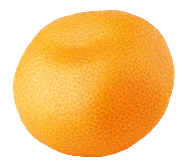 Agrumes Entiers Orange Mandarine Isolés Sur Fond Blanc Mandarin Complet — Photo