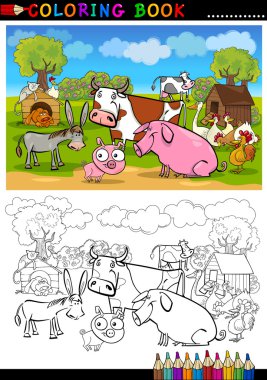 Hayvancılık ve çiftlik hayvanları boyama