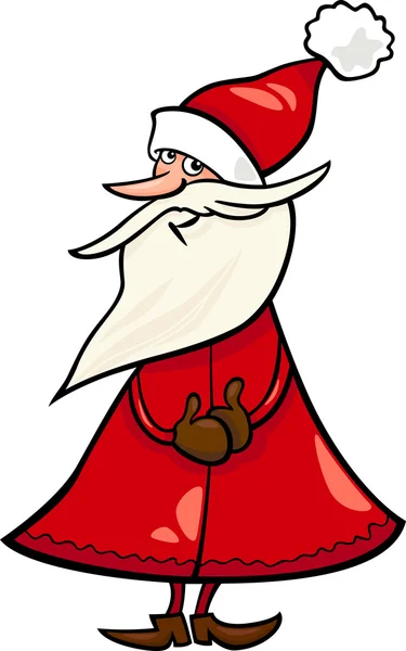 Ilustración de dibujos animados de Santa Claus — Vector de stock