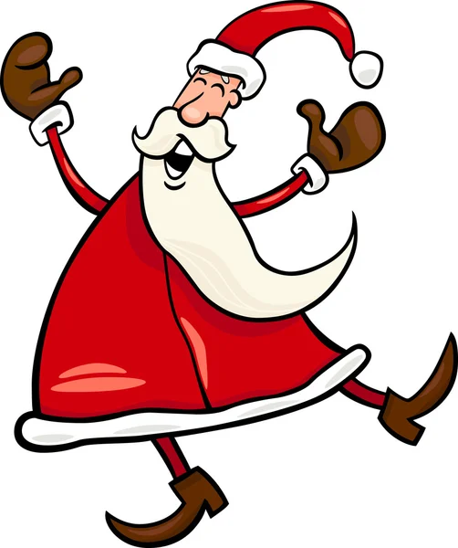 Ilustración de dibujos animados de Santa Claus — Vector de stock