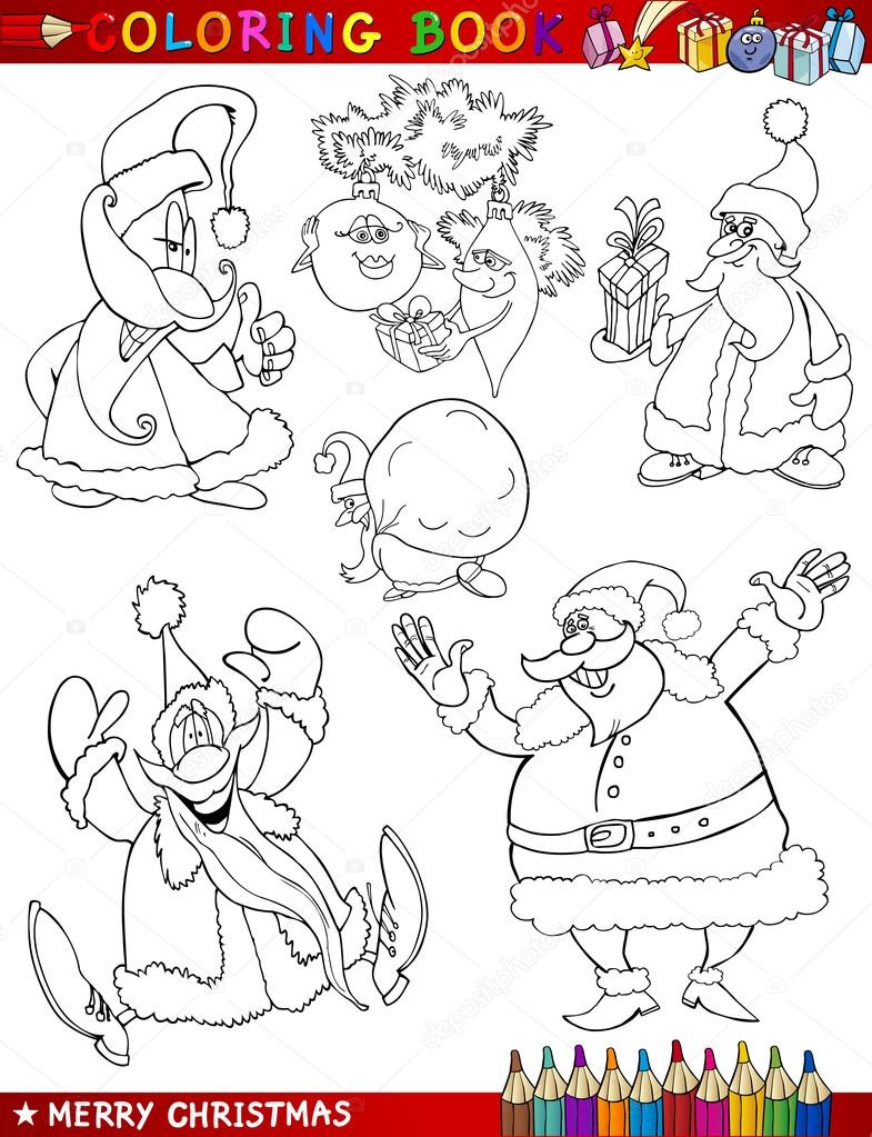 Desenhos de Papai Noel para colorir  Tree coloring page, Christmas tree  coloring page, Printable christmas coloring pages