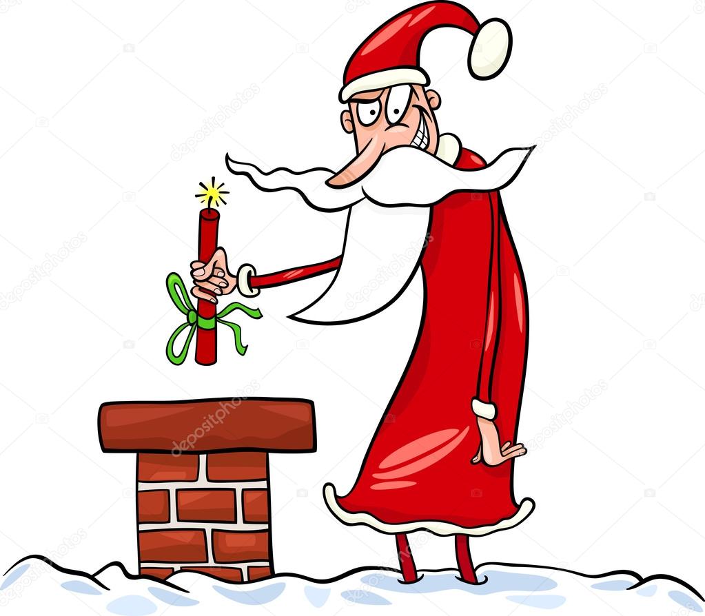 Santa claus cartoon christmas illustration