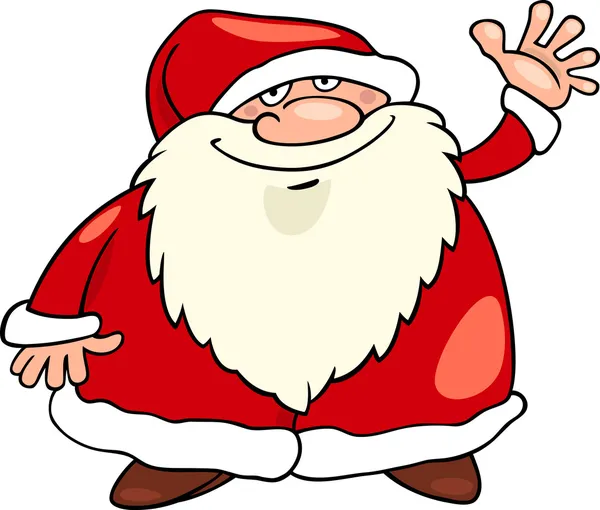 Santa claus christmas cartoon illustration — Stock Vector