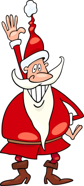 Ilustración de dibujos animados de Navidad de Santa Claus — Archivo Imágenes Vectoriales