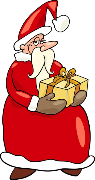 Santa claus christmas cartoon illustration — Stock Vector