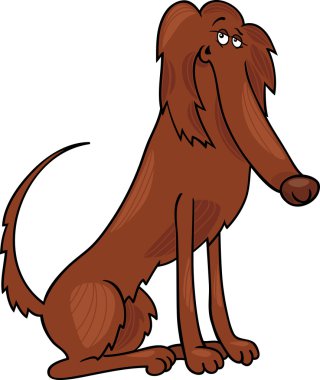 İrlandalı kanepe köpek karikatür çizimi