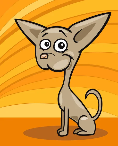 Chihuahua köpek karikatür çizimi — Stok Vektör