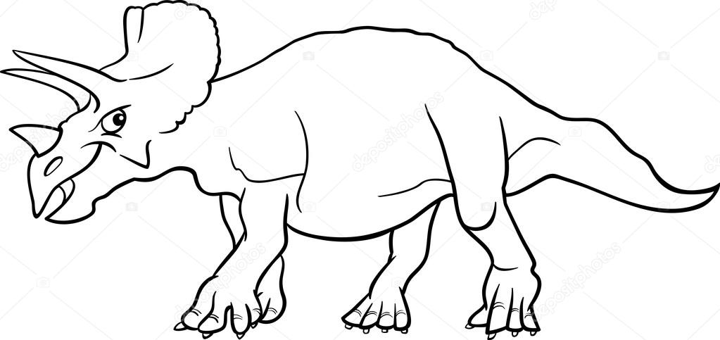 Desenho de Dinossauro Para Colorir - T-Rex, Triceratops e mais