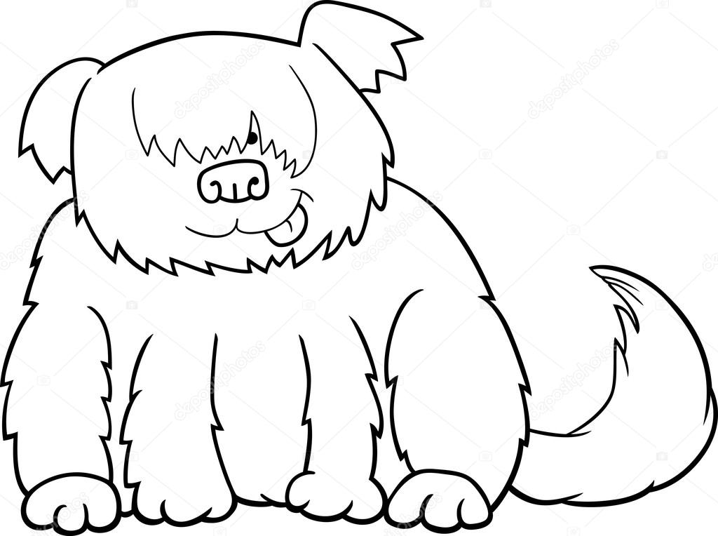 Vetores de Ilustração De Sessão Engraçado Cachorro Cão Pastor