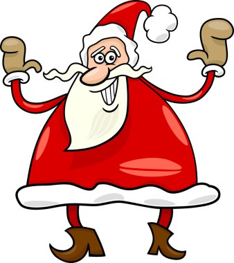 Noel Baba Noel karikatür çizimi
