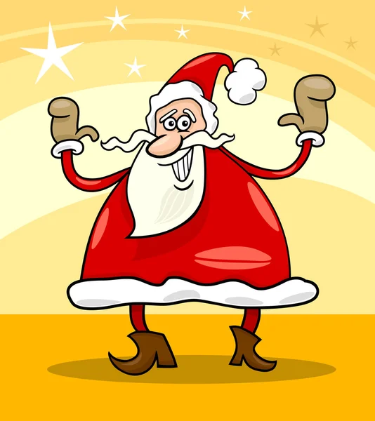 圣诞老人圣诞节卡通插画 — 图库矢量图片