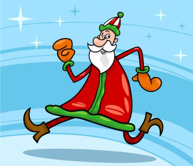 Noel Baba Noel karikatür çizimi