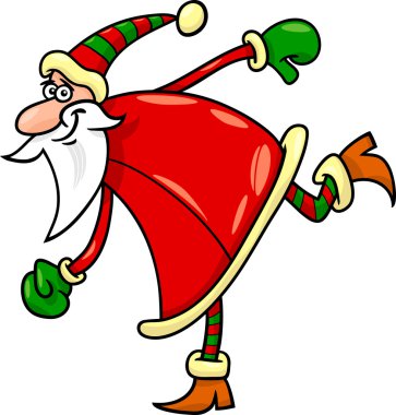 Noel Baba Noel karikatür çizimi
