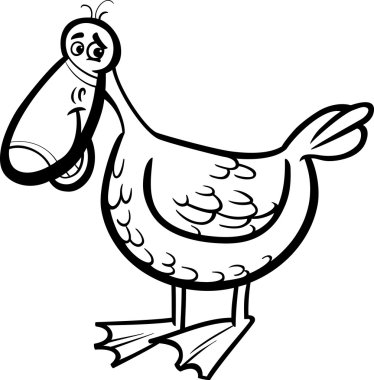 Duck çizgi film resim boyama