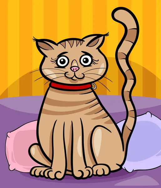 Poes cartoon afbeelding — Stockvector